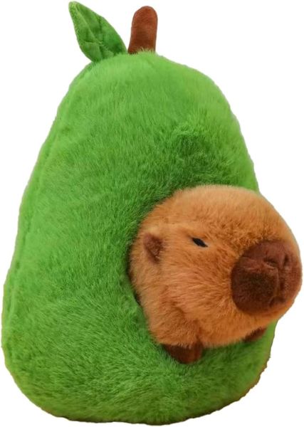 Capybara in Avocado Plush Toy - 35 cm