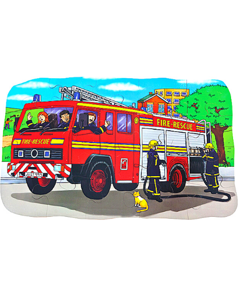 Shaped Floor Puzzle - Fire Engine