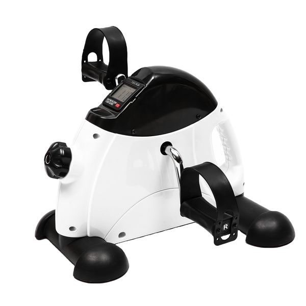 Zoolpro Portable Pedal Mini Cardio Exercise Bike Cycle - White and Black