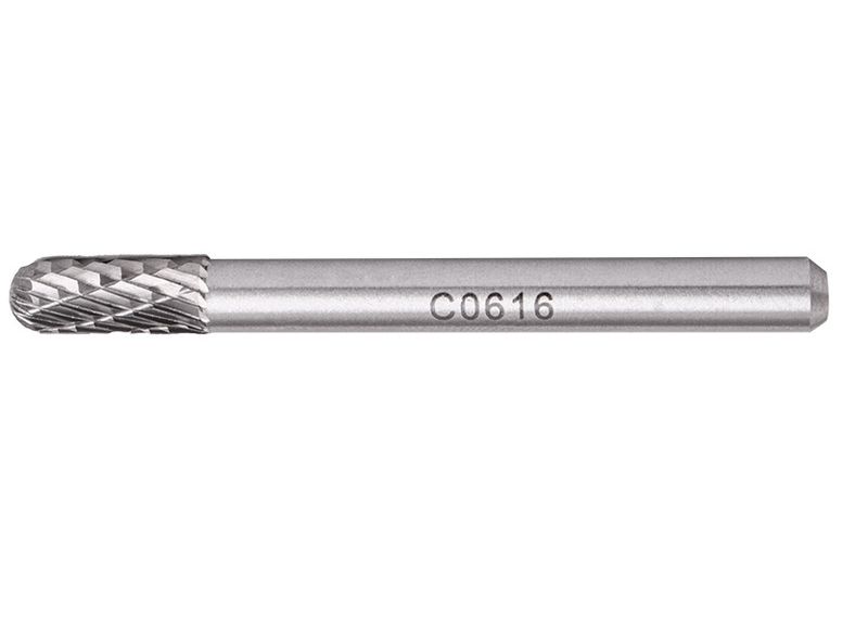Tork Craft - Rotary Burr Tungsten 6x16x6mm Rnd.Point - 3 Pack