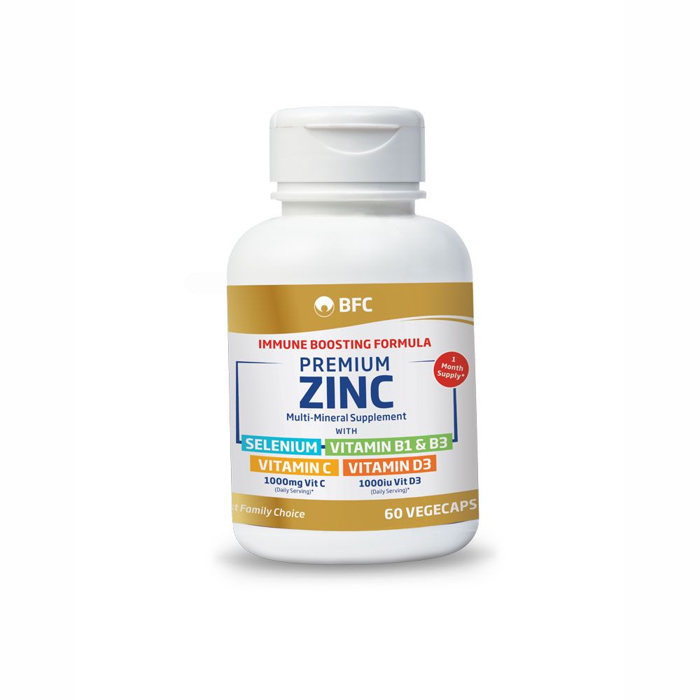 Zinc With Vitamin C Vitamin D3 Vitamin B1 B3 And Selenium Capsules 