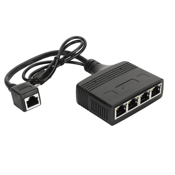 1-to-4 Gigabit Ethernet Splitter 1000Mbps for Cat5e/6/7/8