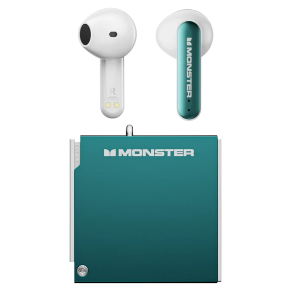 Monster - AIRMARS XKT17 - True Wireless Gaming Earphones With Case - Green
