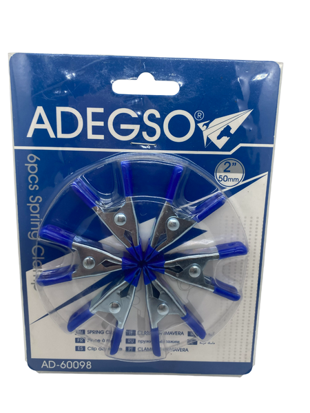 Adegso- Spring Clamp- 6 Piece- 2" (50mm)