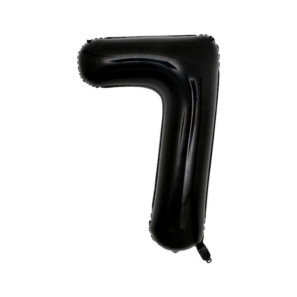 Modern Number Balloon - Black
