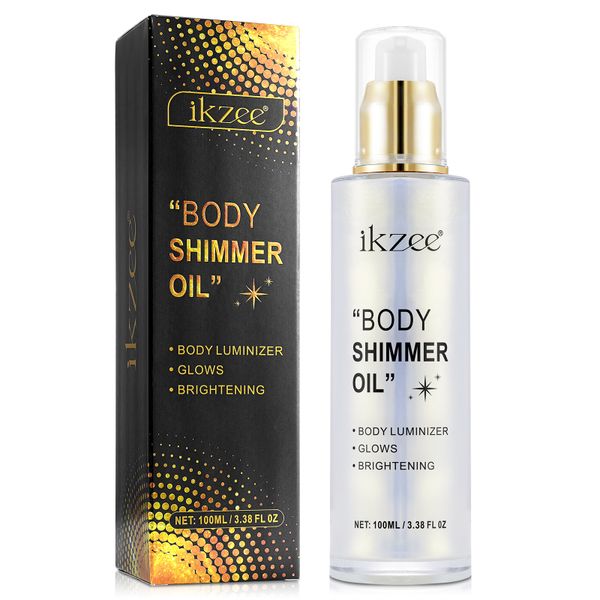 Body Shimmer Oil, Body Luminizer, 100ml, Simmer,Glow,