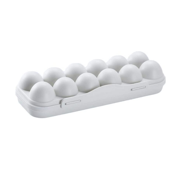12 Egg Plastic Portable Egg Holder Case With Lid