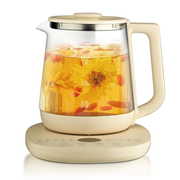 Borosilicate Health Tea Pot Glass Electric Kettle 1.5 Liter Glass Tea Pot
