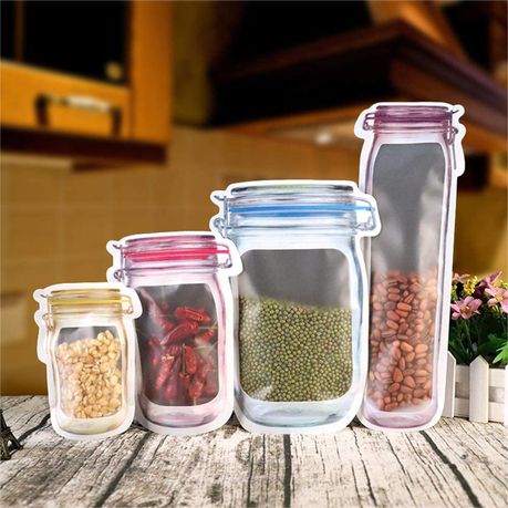 Multi purpose reusable online jar bags