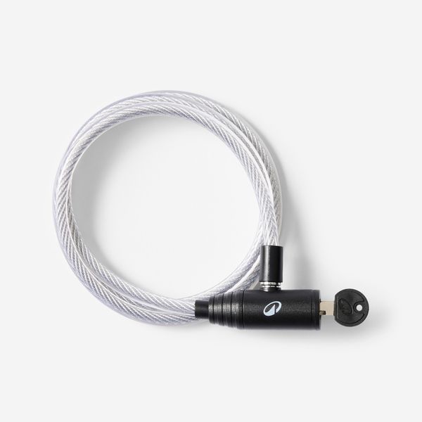Btwin Accessories Lock With Key 100 - Grey