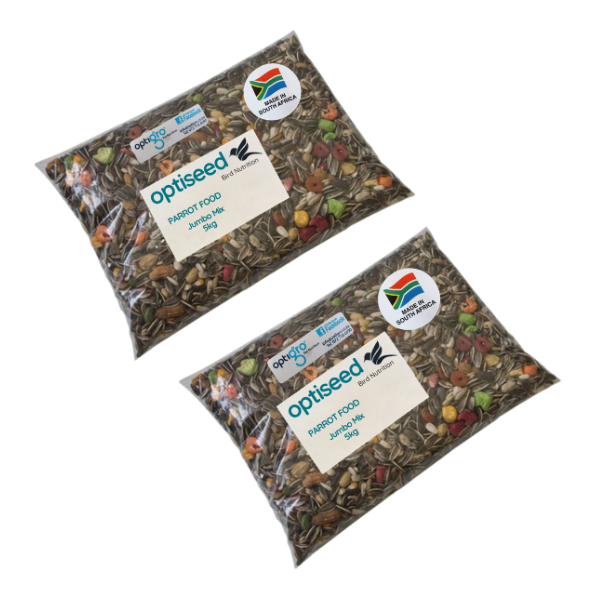 Parrot food- Jumbo Mix 5kg -Extra Large Nut &amp; Seed Blend, Nutritious-2 Pack