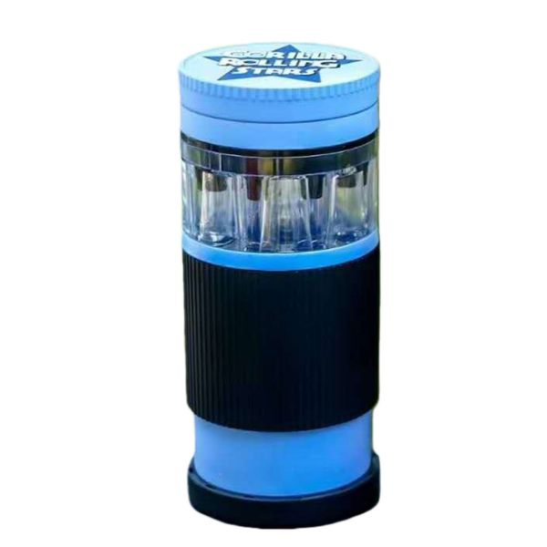 Portable 8 Pre-Rolled Cones Fillers With Manual Grinder Plastic