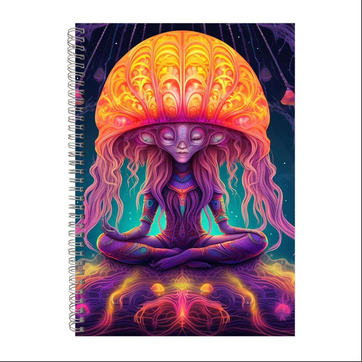 Psychedelic Jelly Fish 2 Gift Idea A4 Notepad 248 Shop Today Get It   S Zoom.file