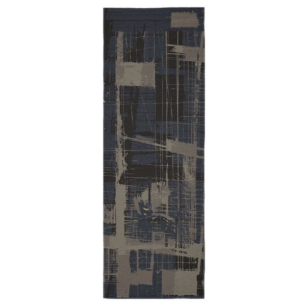 Cape Art Chenille Modern Blue Distressed Ink Lin image