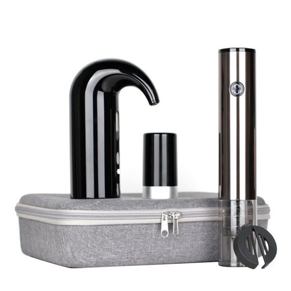 Portable Home Wine Electric Decanter and Electric Corkscrew Wine Set