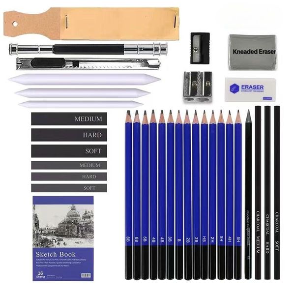 35 Pieces Professional Drawing Pencil &amp; Art Supplies