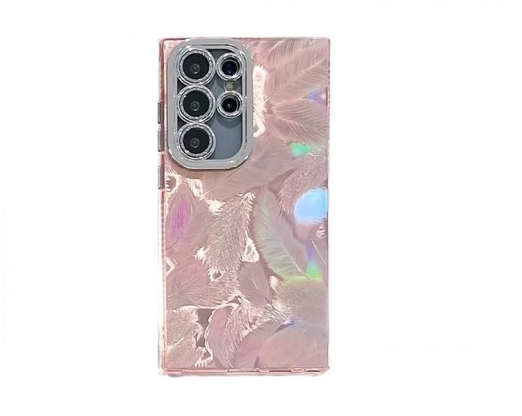Case Compatible with Samsung Galaxy S25 Ultra Case stylish Laser Feather