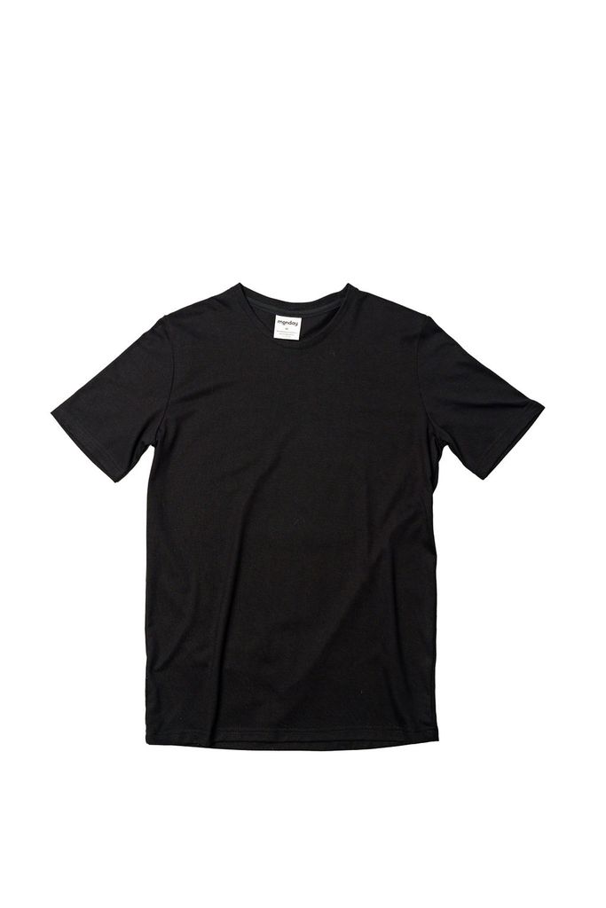 Black Polycotton Short Sleeve Regular T-shirt | Shop Today. Get it ...