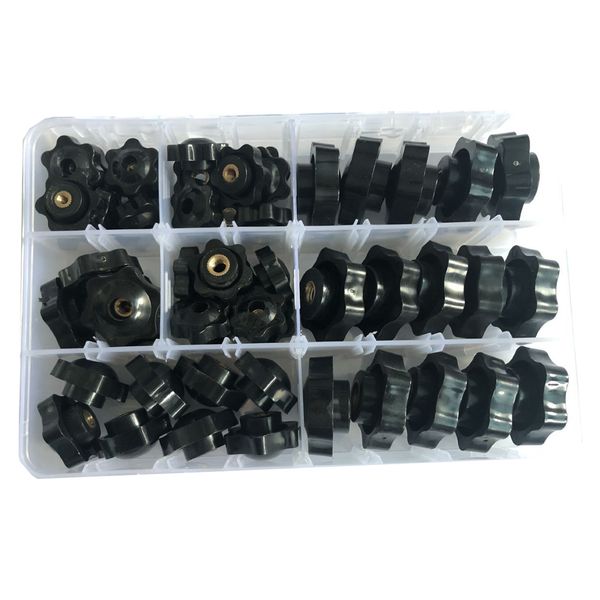 Tool DIY 6 Star Handle Blind Knob Nuts 4M -10M - 57 Piece