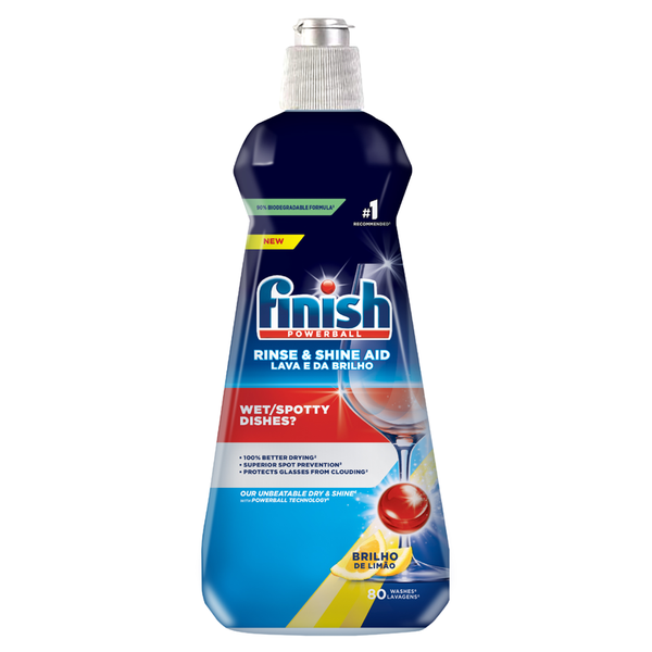 Finish 400ml Auto Dishwasher Rinse Aid, Lemon
