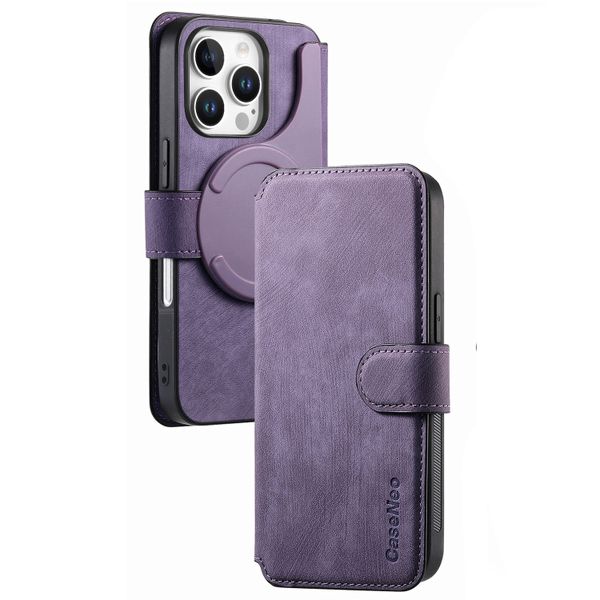 Compatible With 16 Pro Max Magsafe 2in1 Detachable Wallet LeatherCase Cover