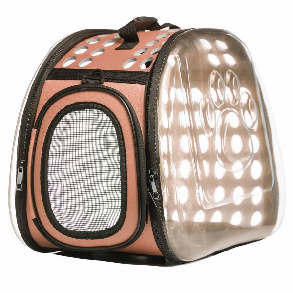 Portable Transparent Pet Carrier for Small Dogs and Cats