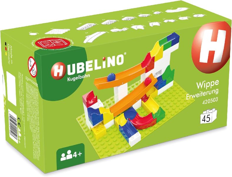 Hubelino Marble Run - See-Saw Expansion (45 pcs) 420503