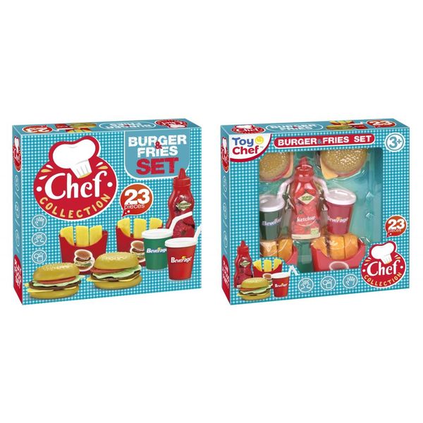 Toy Chef Burger And Fries Set