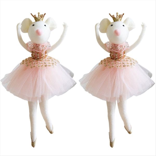 Ballet Mouse Doll Christmas Decorations Cute Figurines Christmas Tree Hangi