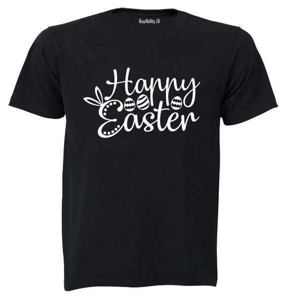 Happy Easter, Patterned Eggs - Adults - T-Shirt