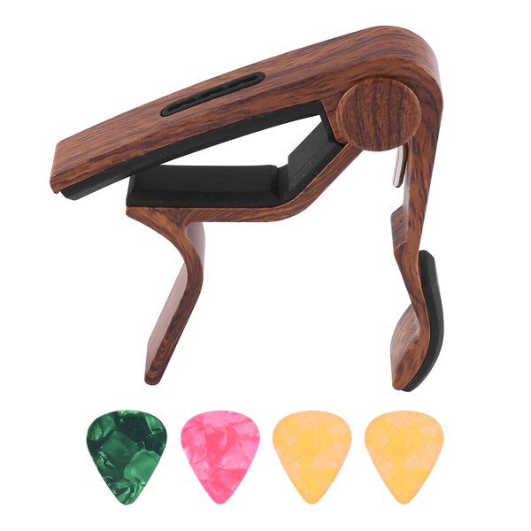 Guitar Capo and 4 Picks for Acoustic Electric Ukulele