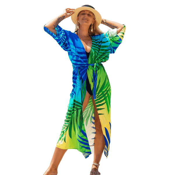 Iconix Women's Exotic Tropical Beach Cover Up
