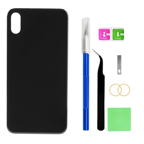 Back Glass Replacement Compatible with iPhone X with Repairing Tool Kits