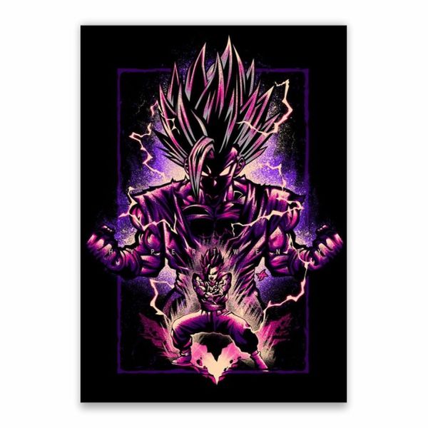 Goku Purple Power Up Poster - A1