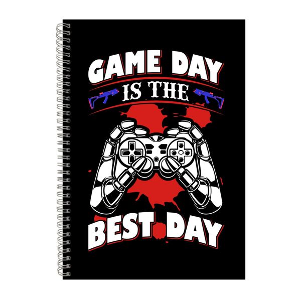 Game Day Is The Best Day Notebook Gamer Gift Idea A4 Notepad 140