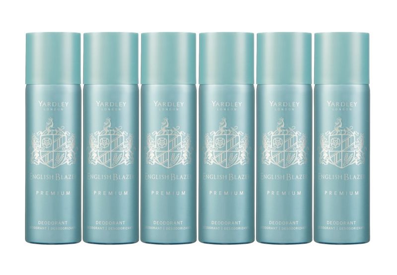 Yardley English Blazer Premium Deodorant 6 x 125ml