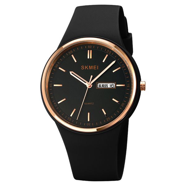 Skmei Time Beauty Leisure Simple Women's Watch Round Scale Double Calendar