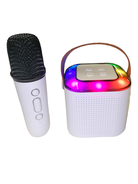 RGB Light Karaoke Machine +Microphone -Supports Memory Card