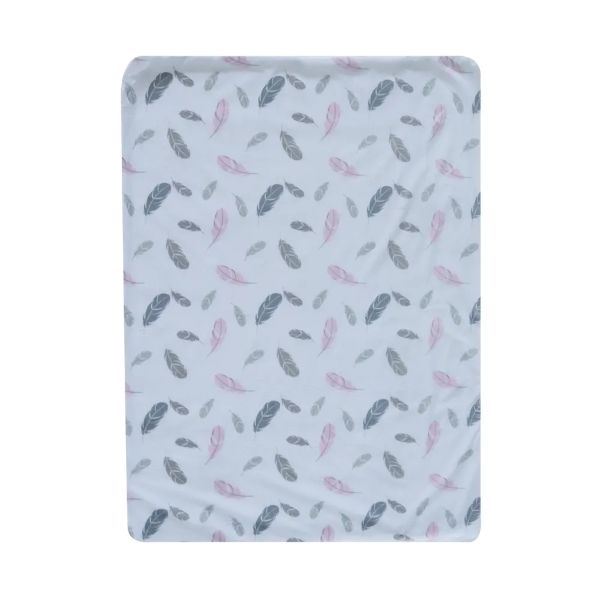 Mink Sherpa Blanket - Pink Feather