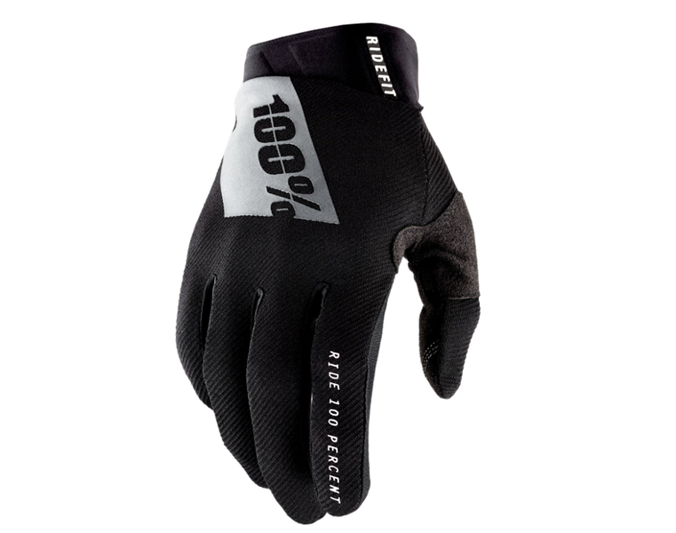 100% Ridefit Black Gloves image