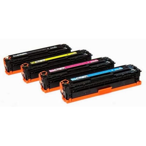 Compatible Toner Cartridge HP CE320A Combo Set - (Black,Cyan,Magenta,Yellow)