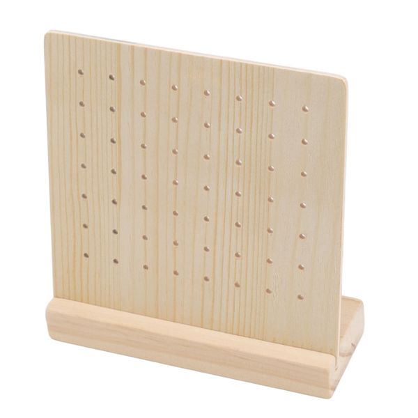 Durable Wood Earring Organizer Holds 28 Pairs Jewelry Display
