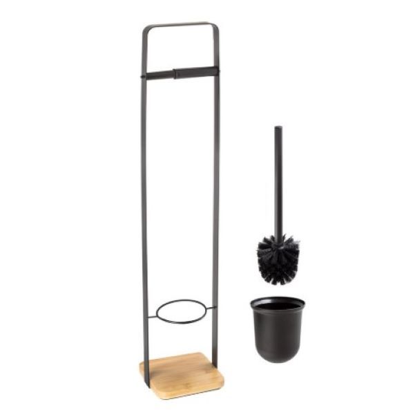 UNIW 2 in 1 Space Saving Toilet Brush and Tissue Holder
