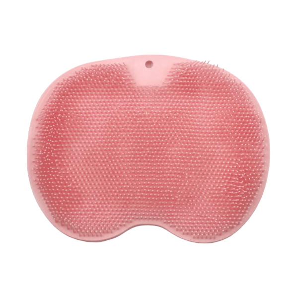 Multi-Use Silicone Bathing Scrubber with Suction Cups - Yellow and Blue - 2 Pack