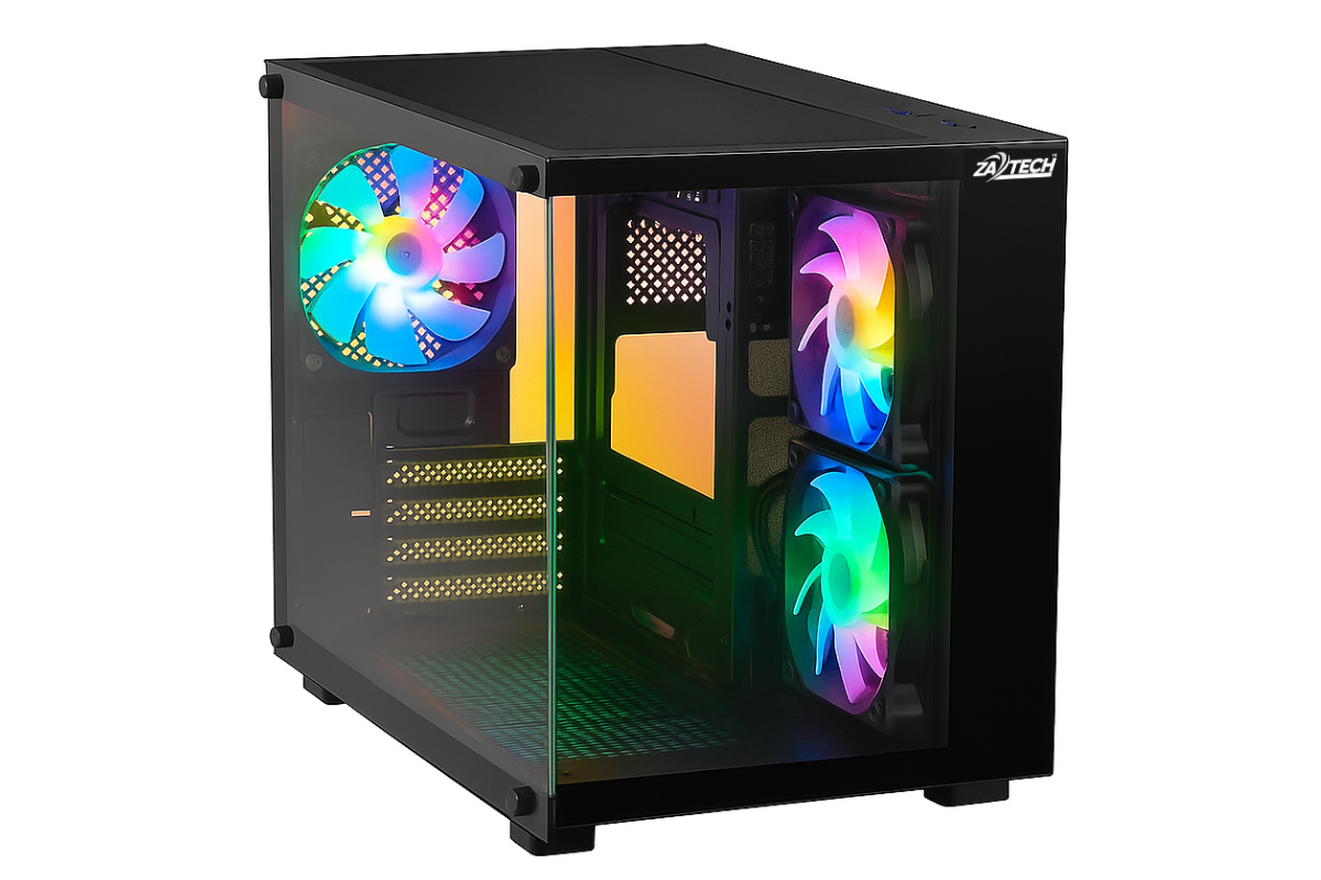 ZATECH ZA-GCC-H100B Premium Micro ATX PC Case | Shop Today. Get it