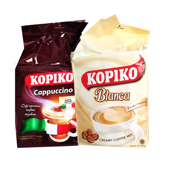 Kopiko Cappuccino and Kopiko Blanca Coffee