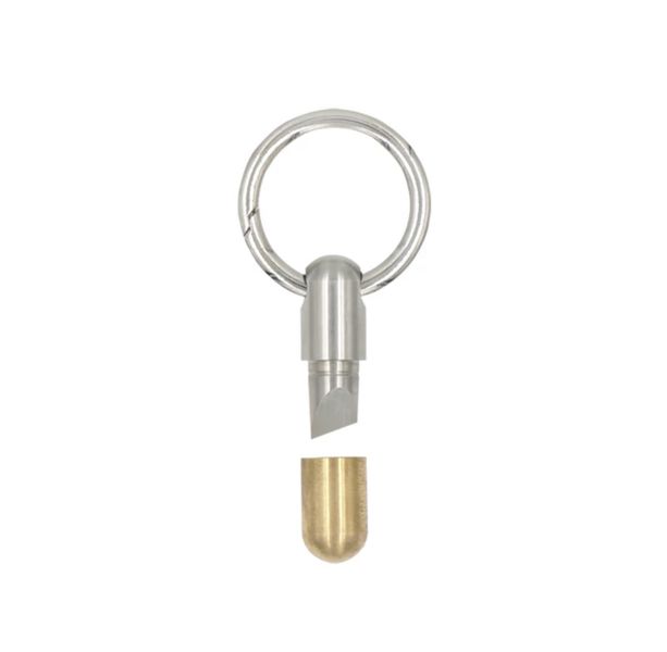 Mini Stainless Steel Portable Capsule Utility Pocket Knife Key Ring