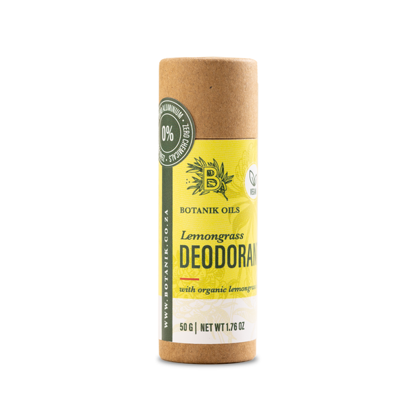 100% Natural and Biodegradable Lemongrass Deodorant Stick