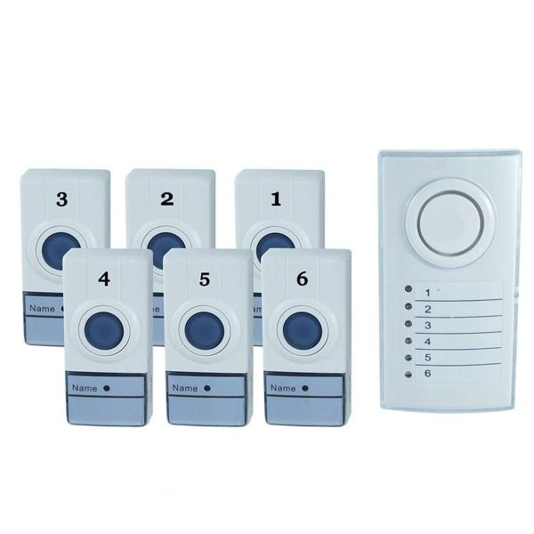 Six Zone Wireless Door Calling Bell System