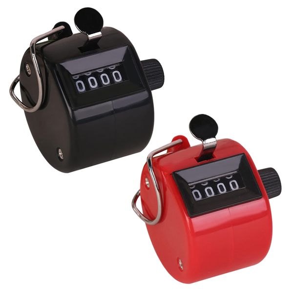 Sport Multi Colour Coach/Trainer 4 Digit Handheld Tally Counter Set of 2